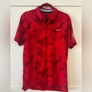 Nike Red Men's Polo Shirt size medium in excellent condition